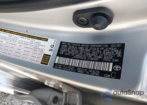 2020 Toyota Corolla Le from USA, damaged, VIN JTDEPRAE3LJ108689